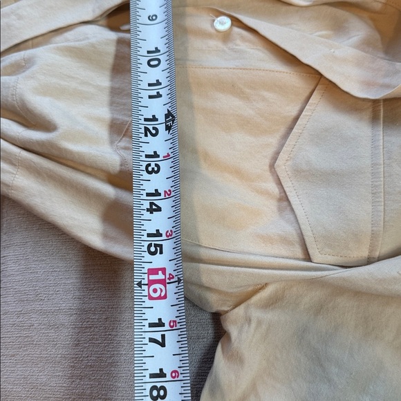 Rag & Bone Selma Midi Shirt Dress in Khaki Tan Size Large - Picture 13 of 16